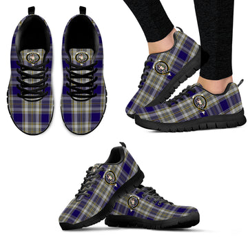 Livingstone Dress Tartan Sneakers with Family Crest