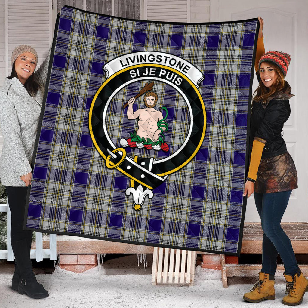 livingston-dress-tartan-quilt-with-family-crest