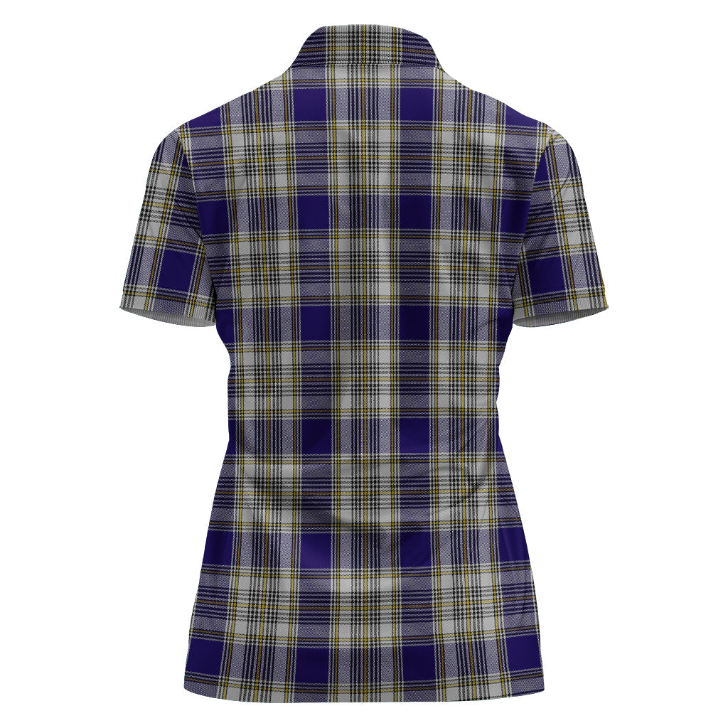 livingston-dress-tartan-polo-shirt-with-family-crest-for-women