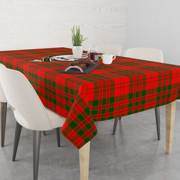 Livingston Modern Tatan Tablecloth with Family Crest