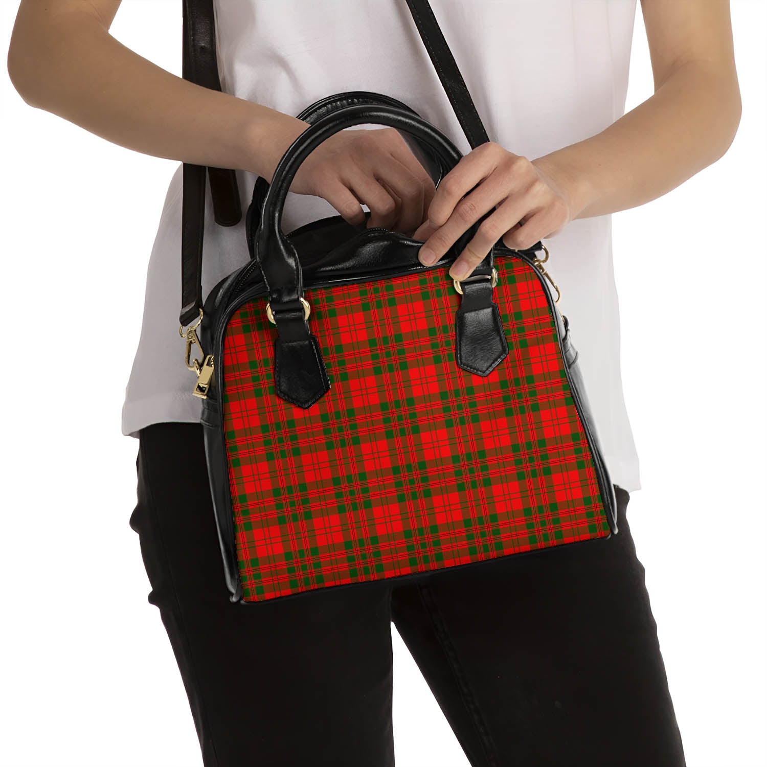Livingston Modern Tartan Shoulder Handbags - Tartanvibesclothing