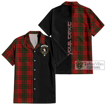 Livingstone Tartan Hawaiian Shirt with Family Crest and Half Of Me Style Kid - Tartan Vibes Clothing