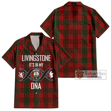 Livingstone Tartan Hawaiian Shirt with Family Crest DNA In Me Style Kid - Tartan Vibes Clothing