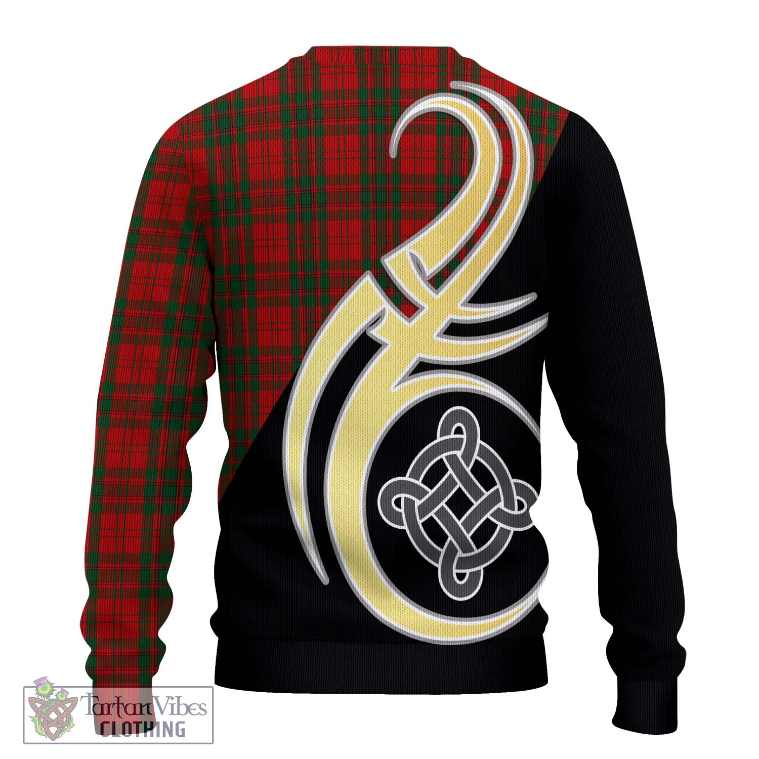 Livingstone Tartan Ugly Sweater with Family Crest and Celtic Symbol Style - Tartan Vibes Clothing