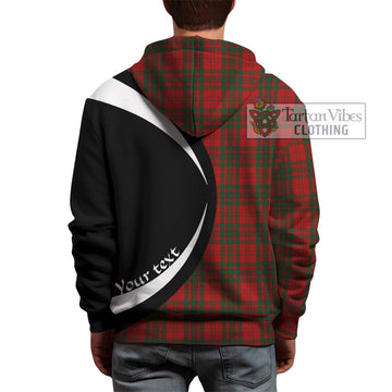 Livingstone Tartan Hoodie with Family Crest Circle Style - Tartan Vibes Clothing