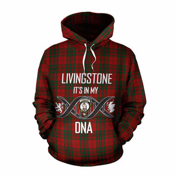 Livingstone (Livingston) Tartan Cotton Hoodie with Family Crest DNA In Me Style Pullover Hoodie XS - Tartan Vibes Clothing