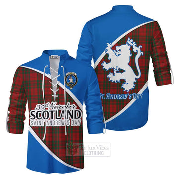 Livingstone (Livingston) Family Crest Tartan Ghillie Kilt Shirt Celebrate Saint Andrew's Day in Style Men - Tartan Vibes Clothing