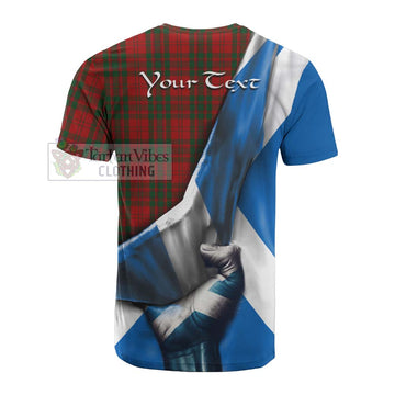 Livingstone (Livingston) Tartan Cotton T-shirt with Family Crest Scotland Patriotic Style - Tartan Vibes Clothing