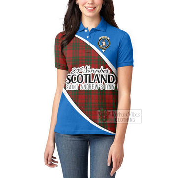 Livingstone (Livingston) Family Crest Tartan Women's Polo Shirt Celebrate Saint Andrew's Day in Style - Tartan Vibes Clothing