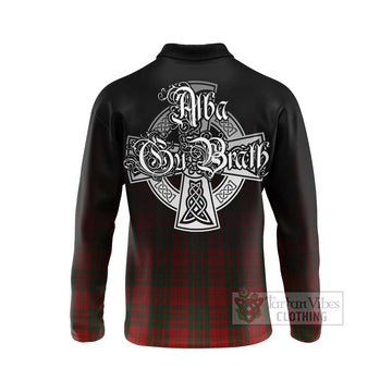 Livingstone (Livingston) Tartan Long Sleeve Polo Shirt Featuring Alba Gu Brath Family Crest Celtic Inspired - Tartan Vibes Clothing