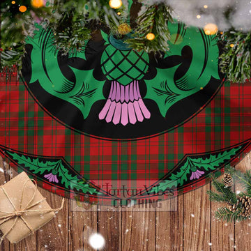 Livingstone (Livingston) Tartan Christmas Tree Skirt Scottish Thistle Style - Tartan Vibes Clothing