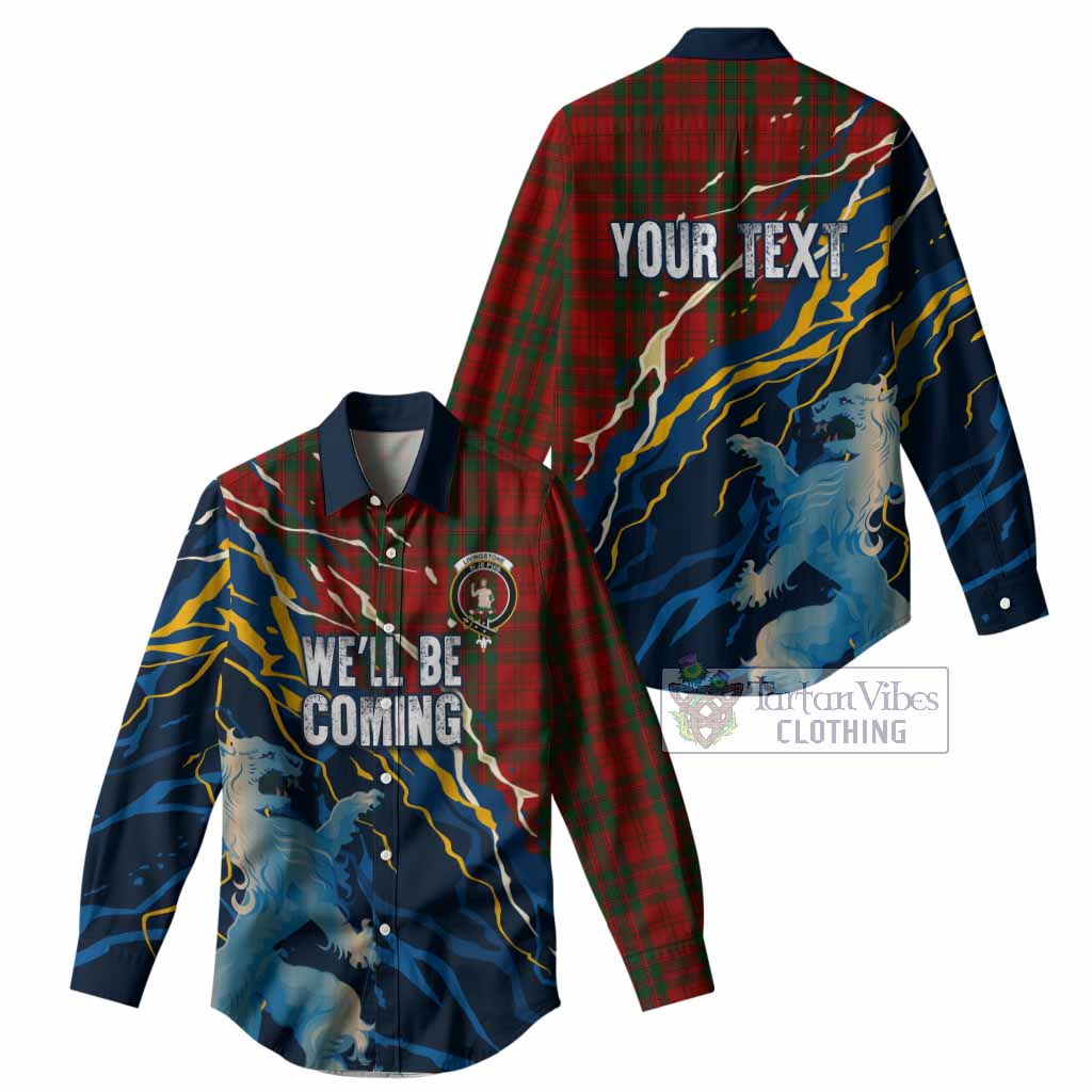 Livingstone (Livingston) Scotland Tartan Women Casual Shirt WC2026 Football - We'll Be Coming