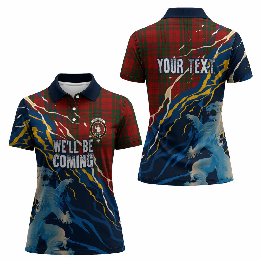 Livingstone (Livingston) Scotland Tartan Women Polo Shirt WC2026 Football - We'll Be Coming