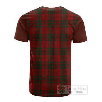 Livingstone (Livingston) Tartan Accent Cotton T-shirt with Family Crest