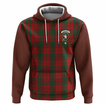 Livingstone (Livingston) Tartan Accent Hoodie with Family Crest