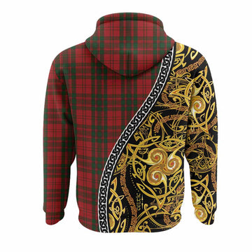 Livingstone (Livingston) Tartan Crest Hoodie Celtic Knot and Triple Trickle Spiral Symbols