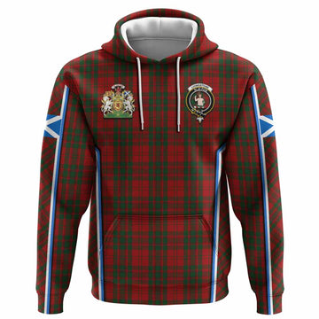 Livingstone (Livingston) Tartan Crest Hoodie Scotland Coat of Arm Flag Style - Tartan Vibes Clothing
