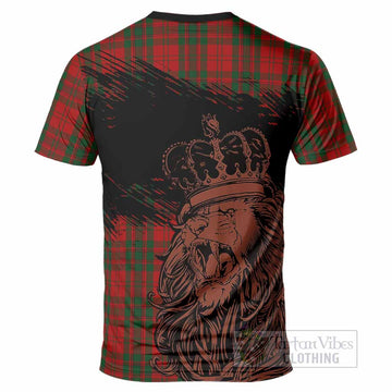 Livingstone (Livingston) Tartan Crest T-Shirt Crowned Lion Heritage Style