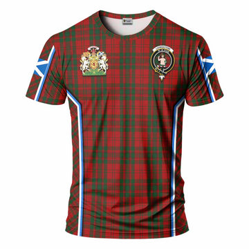 Livingstone (Livingston) Tartan Crest T-shirt Scotland Coat of Arm Flag Style - Tartan Vibes Clothing