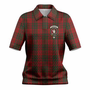 Livingstone (Livingston) Tartan Women’s Polo Sweater Top with Family Crest