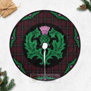 Llewellen of Wales Tartan Christmas Tree Skirt Scottish Thistle Style Casual Tree Skirts - Tartan Vibes Clothing
