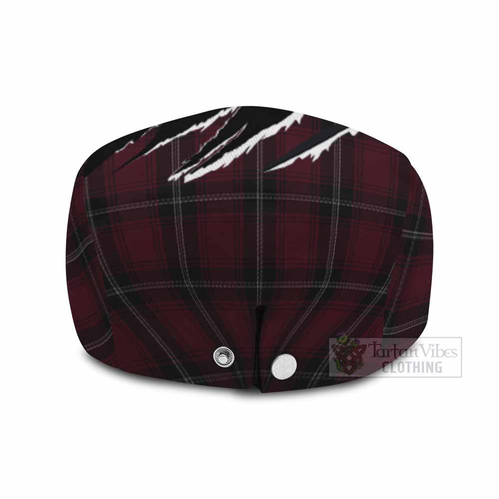 Llewellen of Wales Tartan Loch Ness Monster Flat Cap, Jeff Cap Celtic Knot Nessie Art