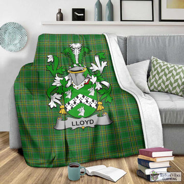 Lloyd Irish Clan Tartan Blanket with Coat of Arms - Tartan Vibes Clothing