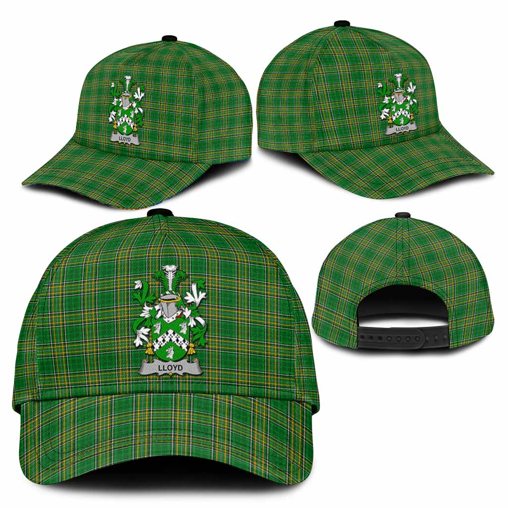 Lloyd Irish Clan Tartan Classic Cap with Coat of Arms