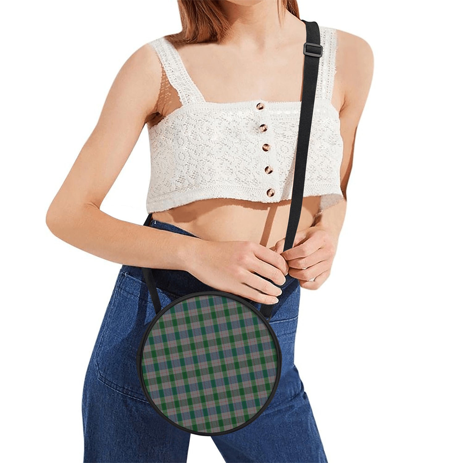 Lloyd of Wales Tartan Round Satchel Bags One Size 9*9*2.7 inch - Tartan Vibes Clothing