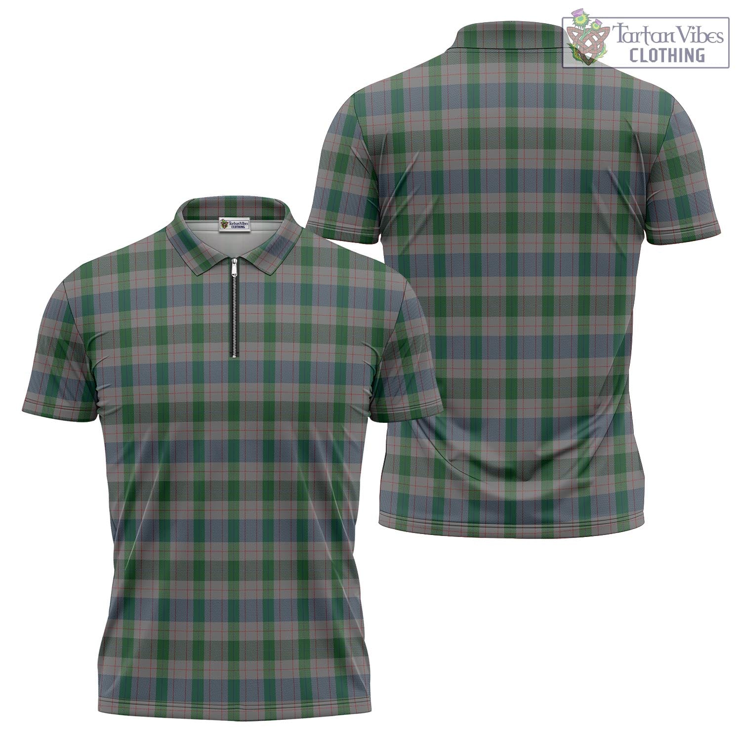 Lloyd of Wales Tartan Zipper Polo Shirt Unisex - Tartan Vibes Clothing