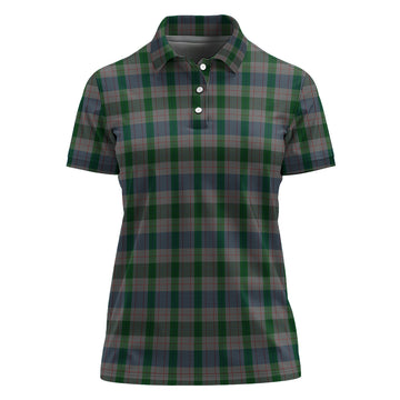 Lloyd of Wales Tartan Polo Shirt For Women