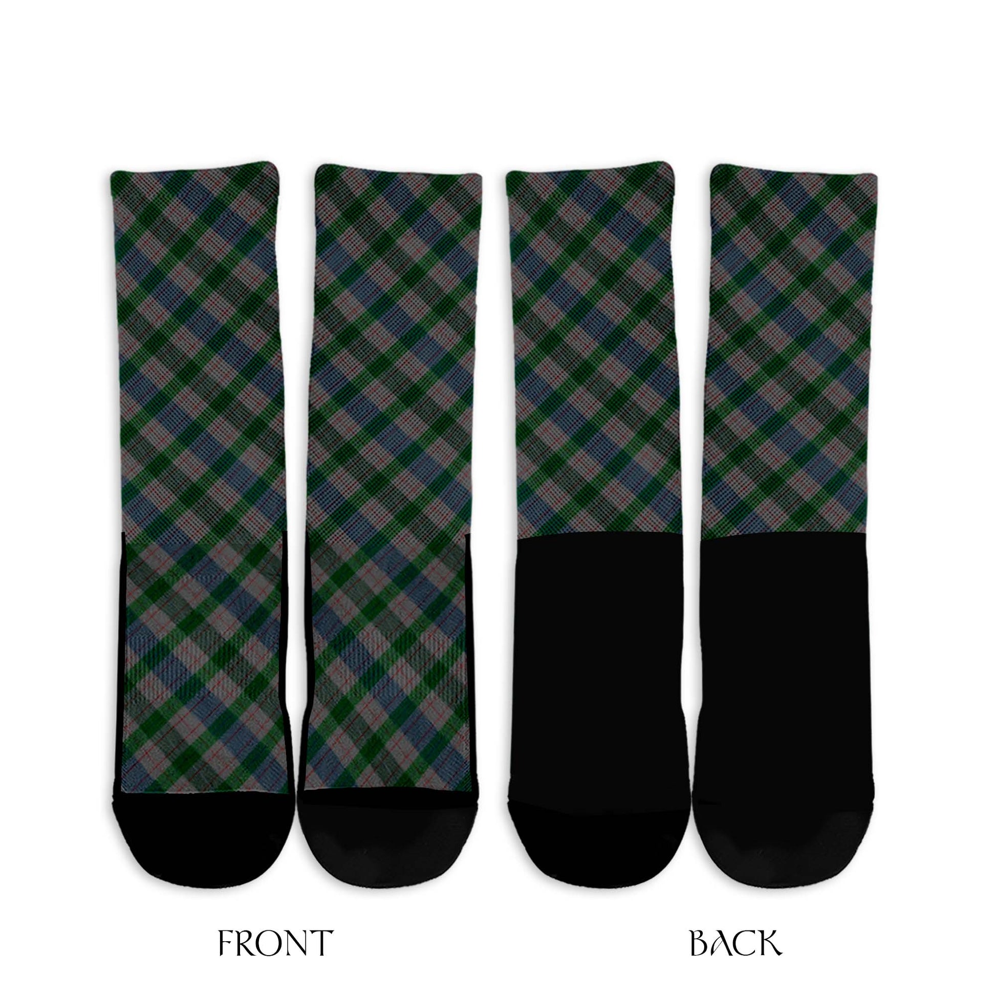 Lloyd of Wales Tartan Crew Socks Cross Style - Tartan Vibes Clothing