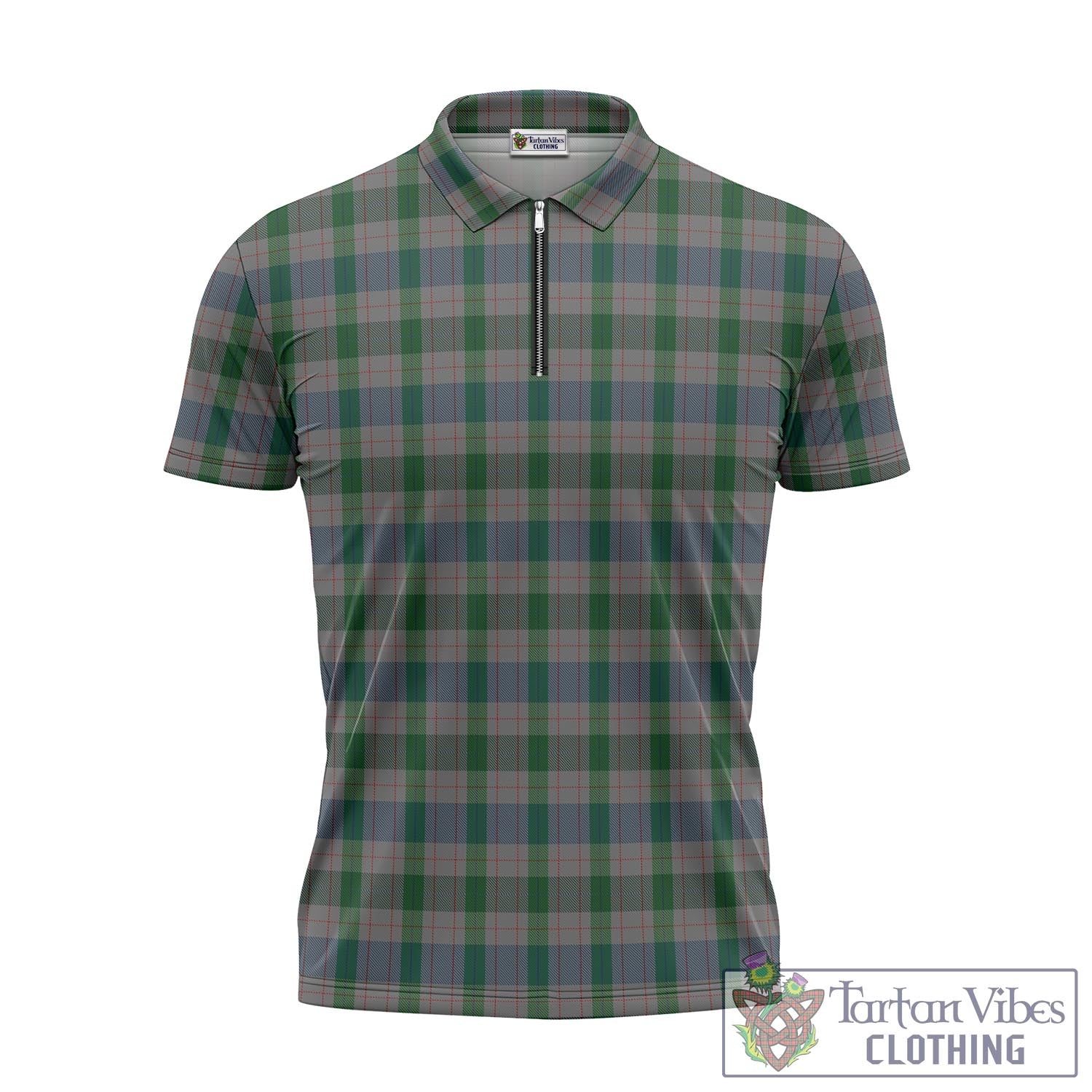 Lloyd of Wales Tartan Zipper Polo Shirt - Tartan Vibes Clothing