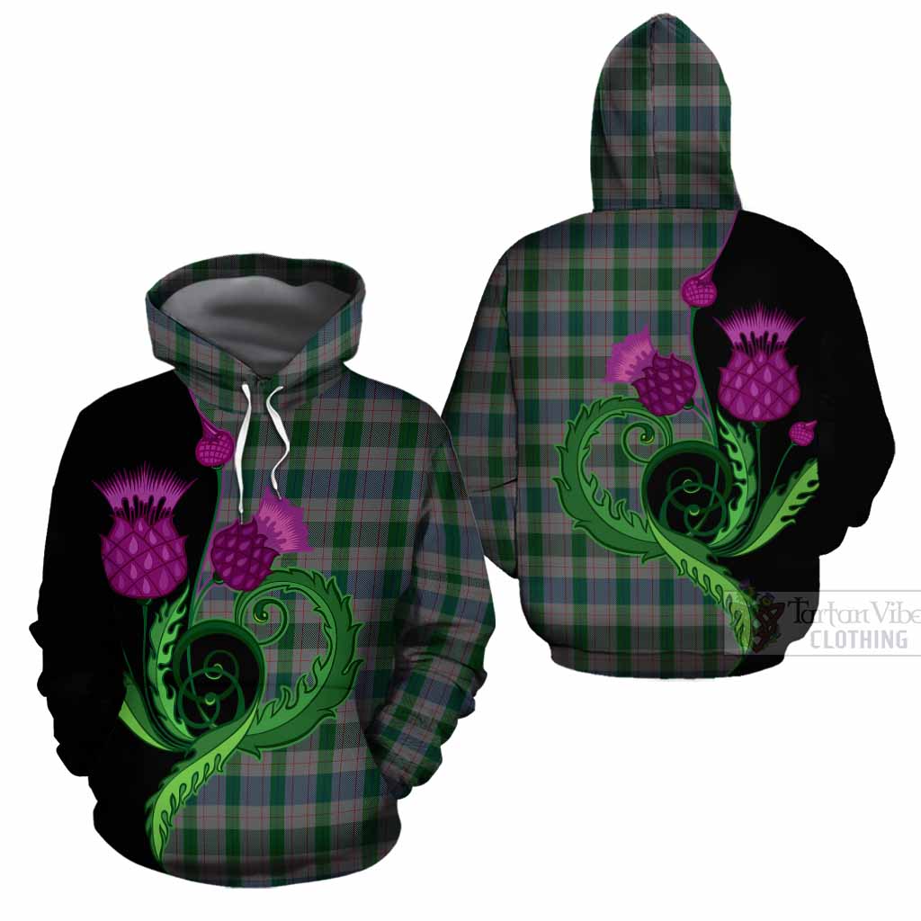 Lloyd of Wales Tartan Cotton Hoodie Traditional Scottish Thistle