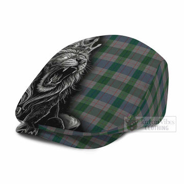 Lloyd of Wales Tartan Flat Cap, Jeff Cap Roaring Lion Heritage