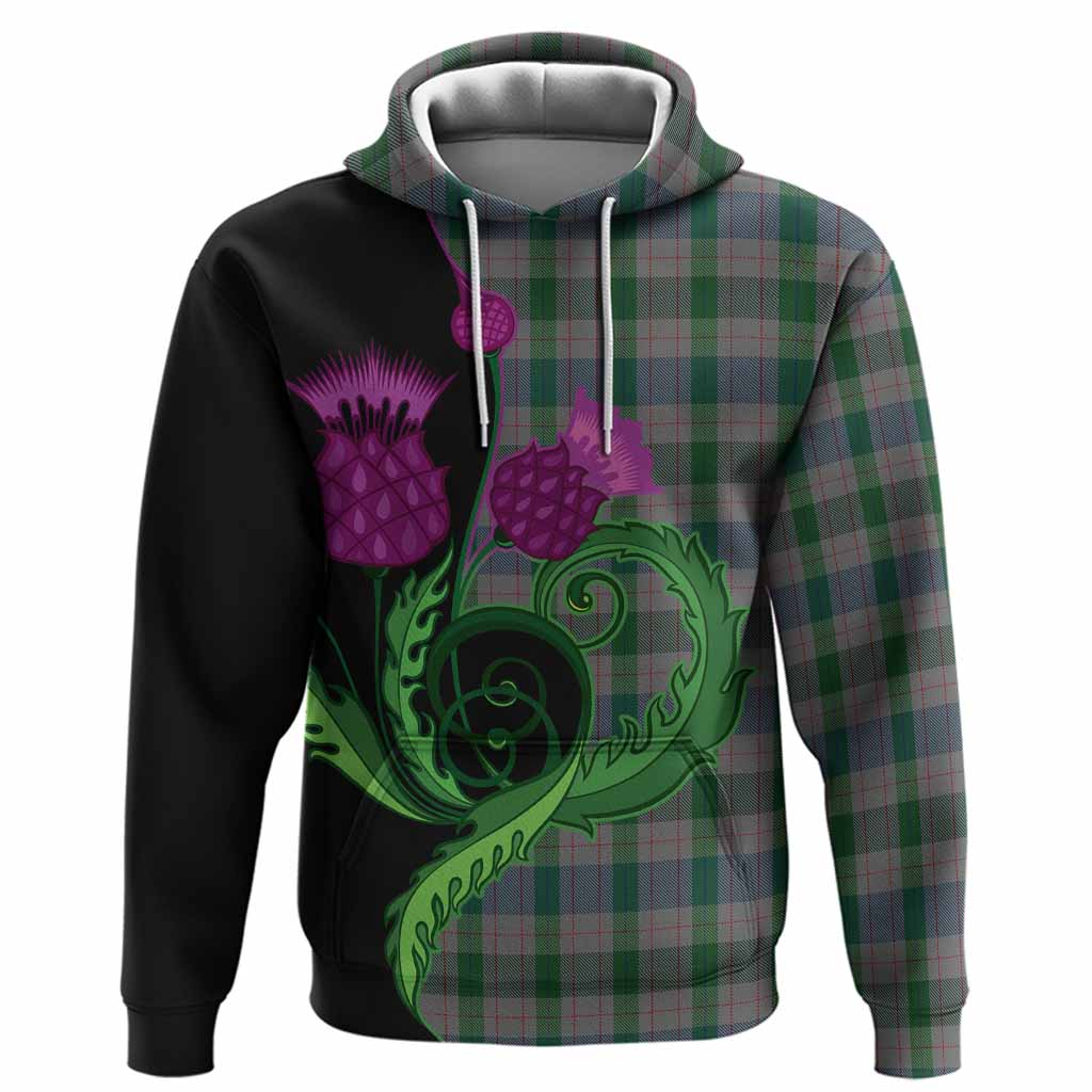 Lloyd of Wales Tartan Hoodie Traditional Scottish Thistle