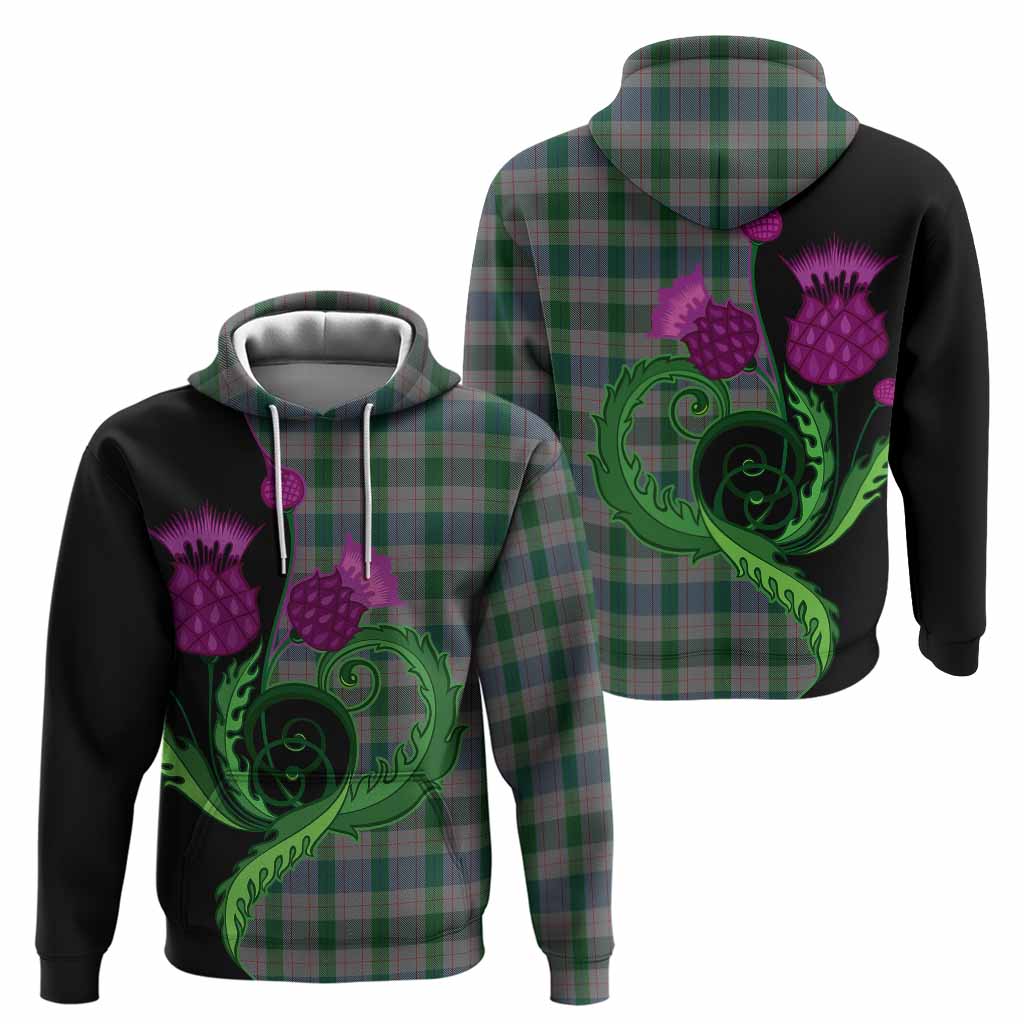 Lloyd of Wales Tartan Hoodie Traditional Scottish Thistle