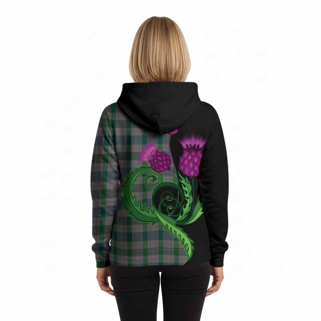 Lloyd of Wales Tartan Hoodie Traditional Scottish Thistle