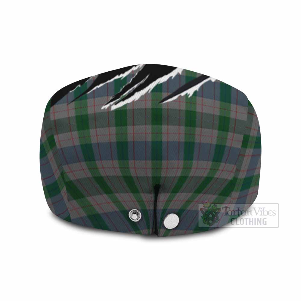 Lloyd of Wales Tartan Loch Ness Monster Flat Cap, Jeff Cap Celtic Knot Nessie Art
