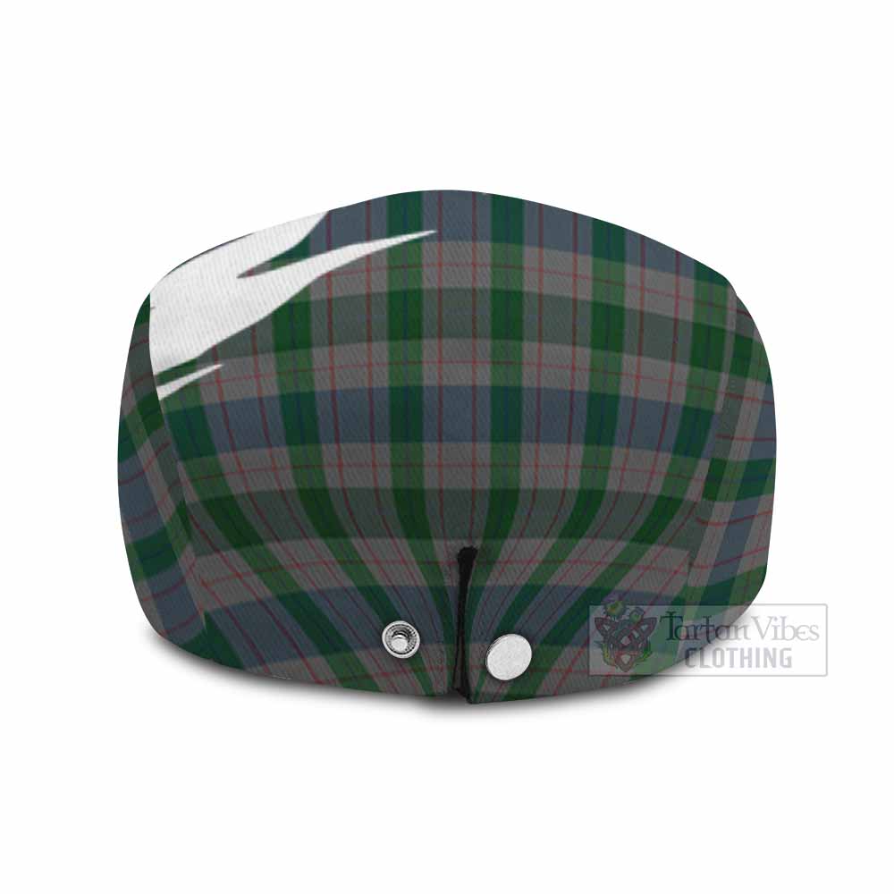 Lloyd of Wales Tartan Loch Ness Monster Scottish Heritage Art Flat Cap, Jeff Cap