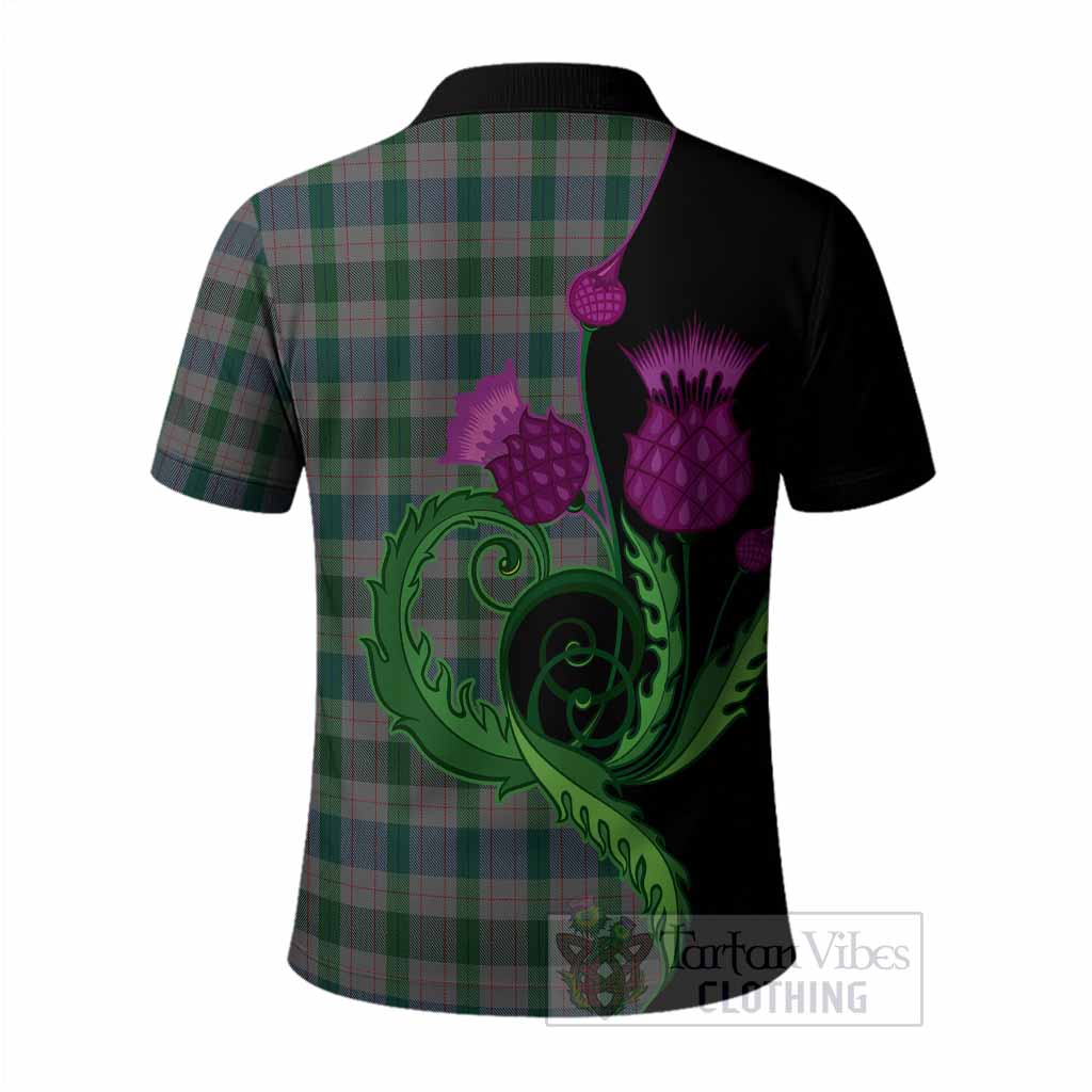 Lloyd of Wales Tartan Polo Shirt Traditional Scottish Thistle