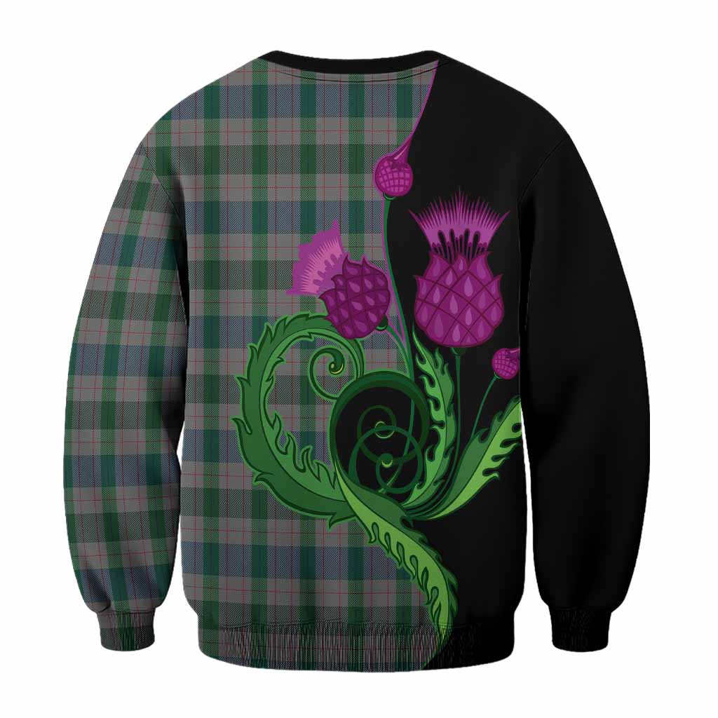 Lloyd of Wales Tartan Sweatshirt Traditional Scottish Thistle