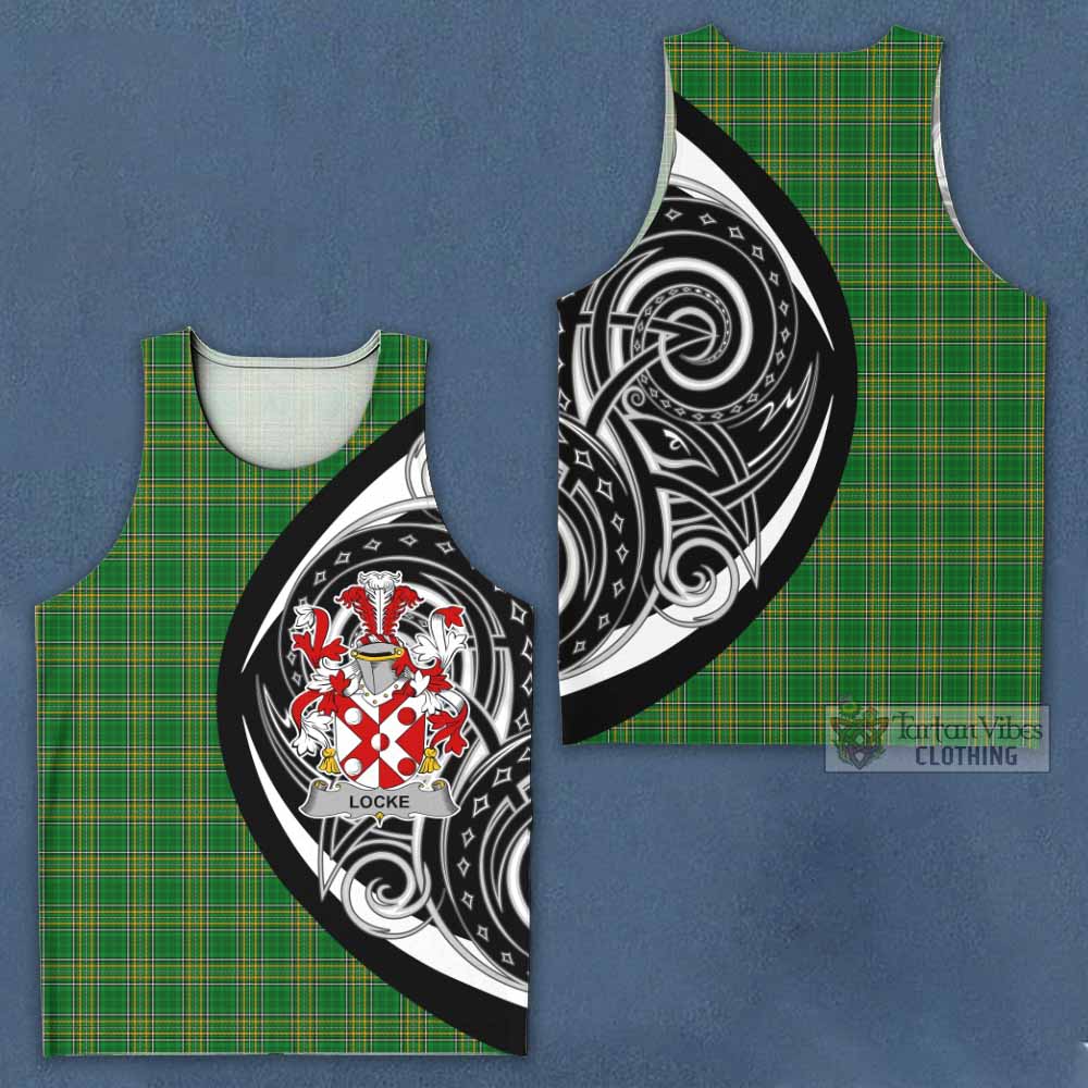 Tartan Vibes Clothing Locke Irish Clan Men's Tank Top Celtic Circle Style