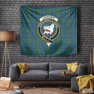 Lockhart Tartan Tapestry Wall Hanging and Home Decor for Room with Family Crest Tapestry - Tartan Vibes Clothing
