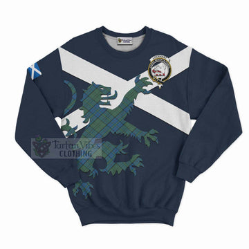Lockhart Tartan Lion Rampant Sweatshirt Proudly Display Your Heritage with Alba Gu Brath and Clan Name Unisex - Tartan Vibes Clothing