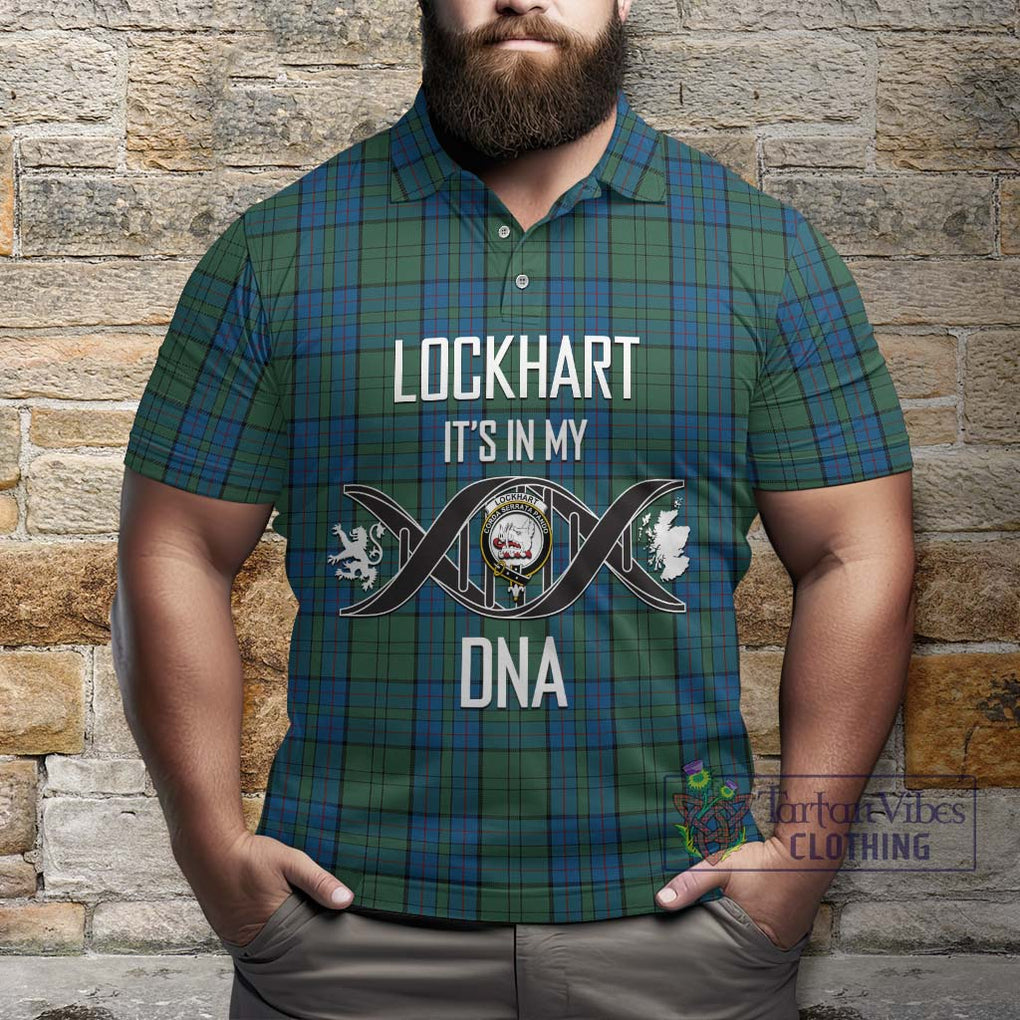 Lockhart Tartan Polo Shirt with Family Crest DNA In Me Style Kid - Tartan Vibes Clothing