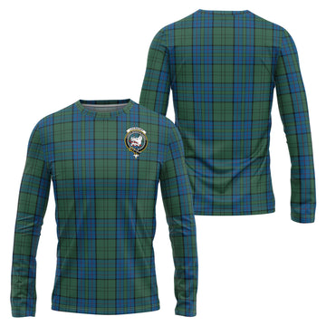 Lockhart Tartan Long Sleeve T-Shirt with Family Crest Unisex - Tartan Vibes Clothing