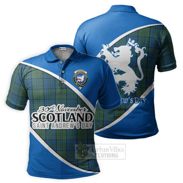 Lockhart Family Crest Tartan Polo Shirt Celebrate Saint Andrew's Day in Style Kid - Tartan Vibes Clothing