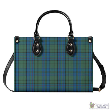 Lockhart Tartan Luxury Leather Handbags L - Tartan Vibes Clothing