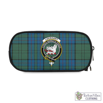 Lockhart Tartan Pen and Pencil Case with Family Crest One Size 4.13*8.74 inch - Tartan Vibes Clothing